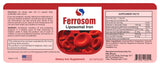 Ferrosom Iron Supplement Capsules side view showing dosage