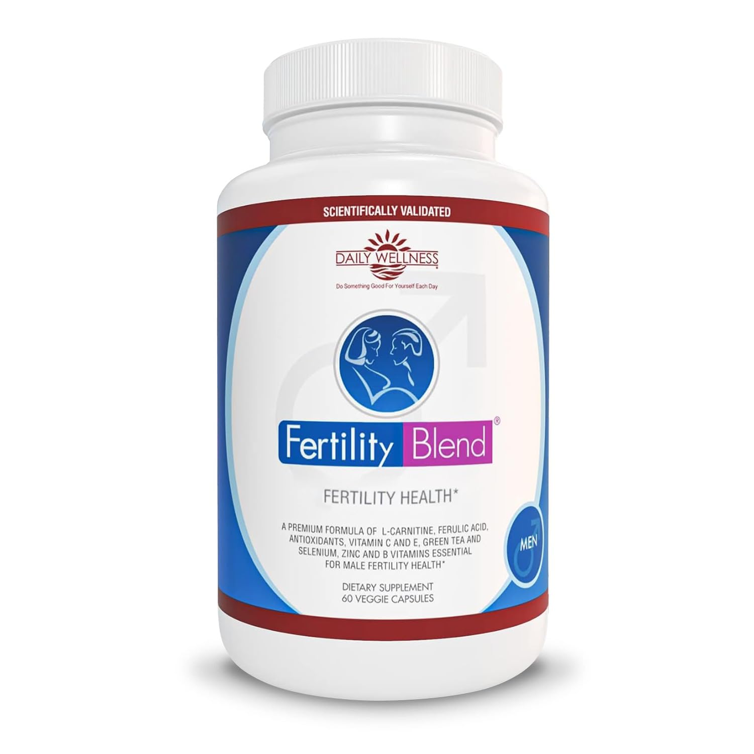 Fertility Blend Daily Wellness Fertility Blend for Men 60 Capsules front view