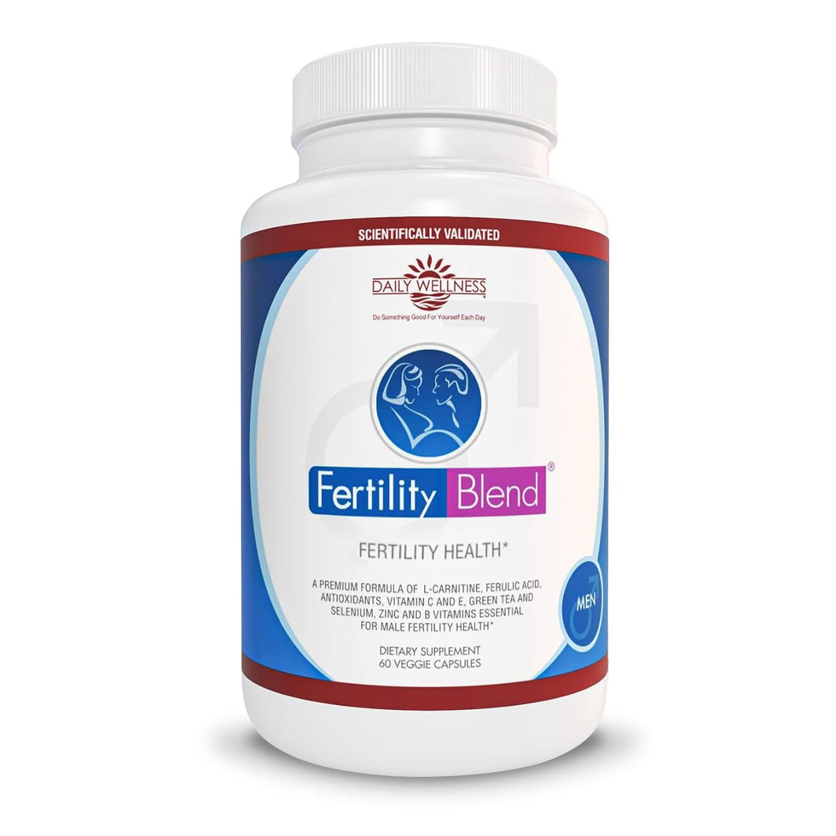 Fertility Blend Daily Wellness Fertility Blend for Men 60 Capsules front view