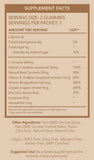 FGBG Summer Glow Gummies nutritional information on packaging