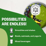 FGO Organic Amla Powder mixed in a smoothie