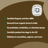 FGO Organic Ashwagandha Root Powder 16oz in a bowl with a spoon