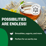FGO Organic Moringa Leaf Powder 32oz in a smoothie