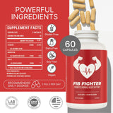 Fib Fighter CoQ10 Supplement with a measuring spoon