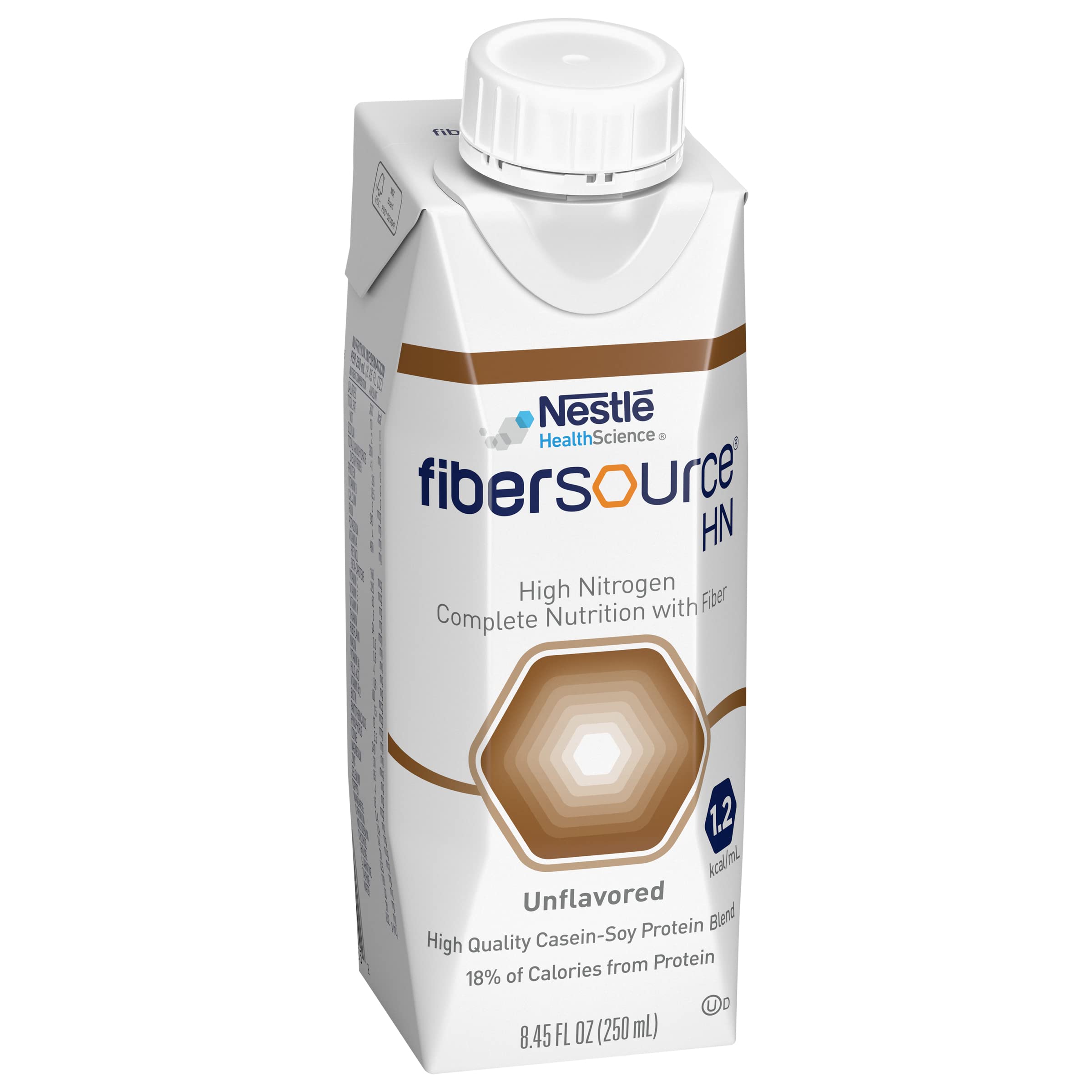 Fibersource HN tube feeding formula 948g side view
