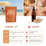Fibosara Savanna Skin Tanning Gummies in a bowl