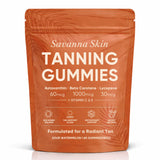 Fibosara Savanna Skin Tanning Gummies packaging front view