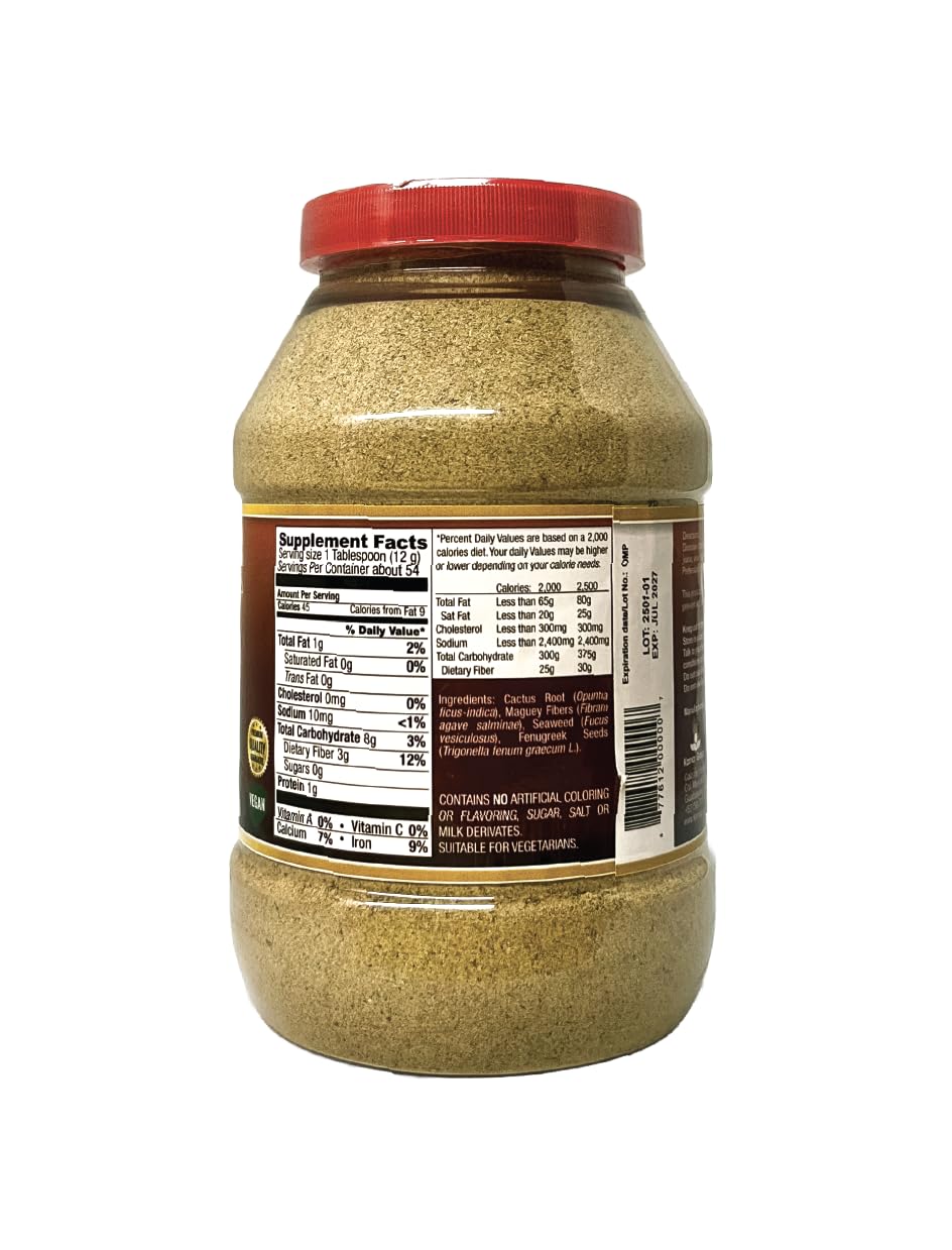 Fibra Kania Natural packaging with ingredients list