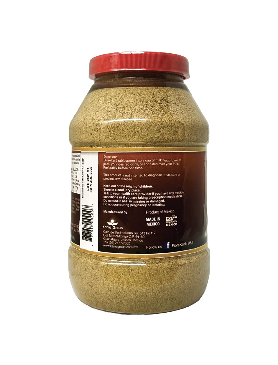 Fibra Kania Natural powder in a bowl with a scoop