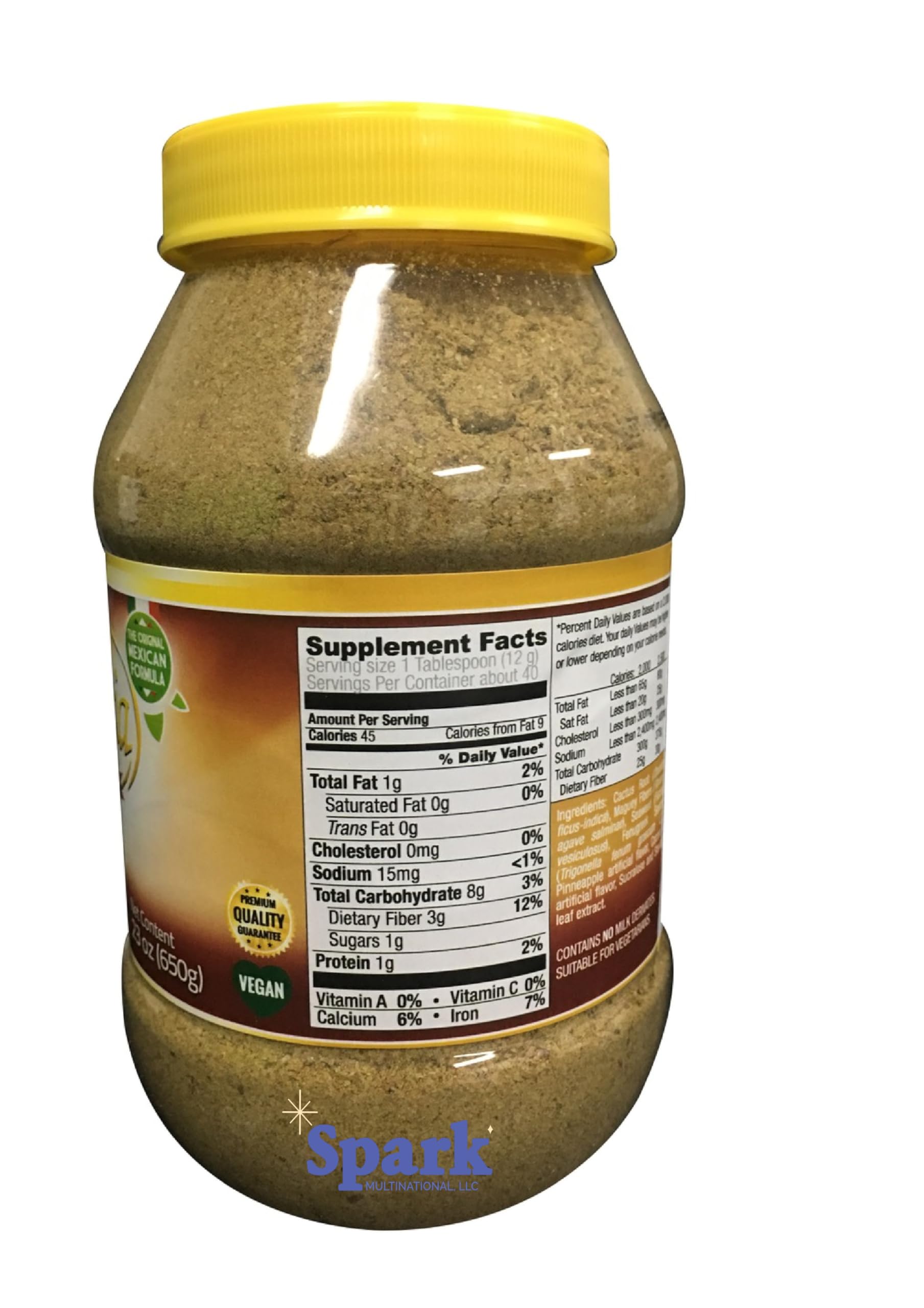 Fibra Kania Pineapple & Coconut Natural Fibre supplement packaging