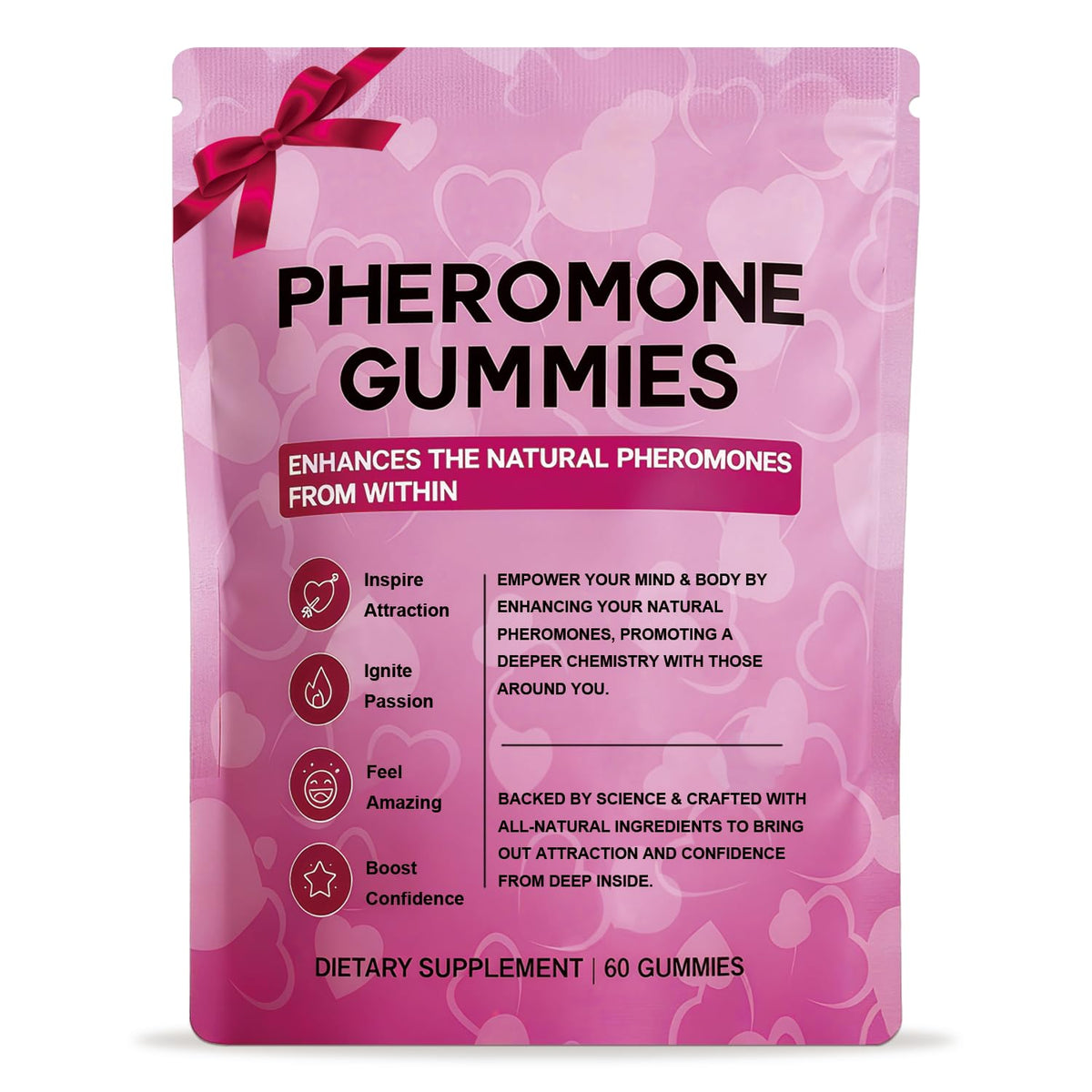 Ficpoud Pheromone Gummies for Women bottle front view