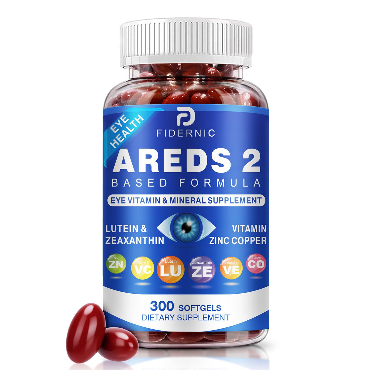 FIDERNIC Lutein Softgels 5mg front view packaging
