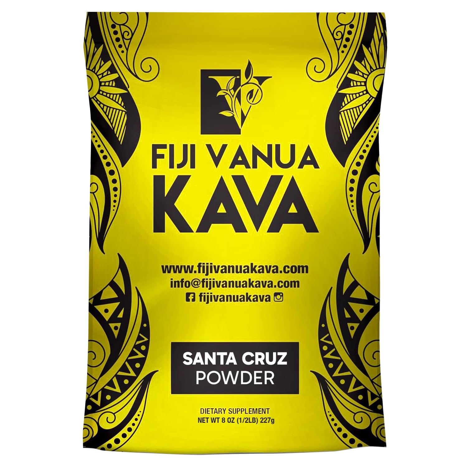 Fiji Vanua Kava Noble Kava Root Powder 227g front view