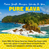 Fiji Vanua Kava product details on packaging