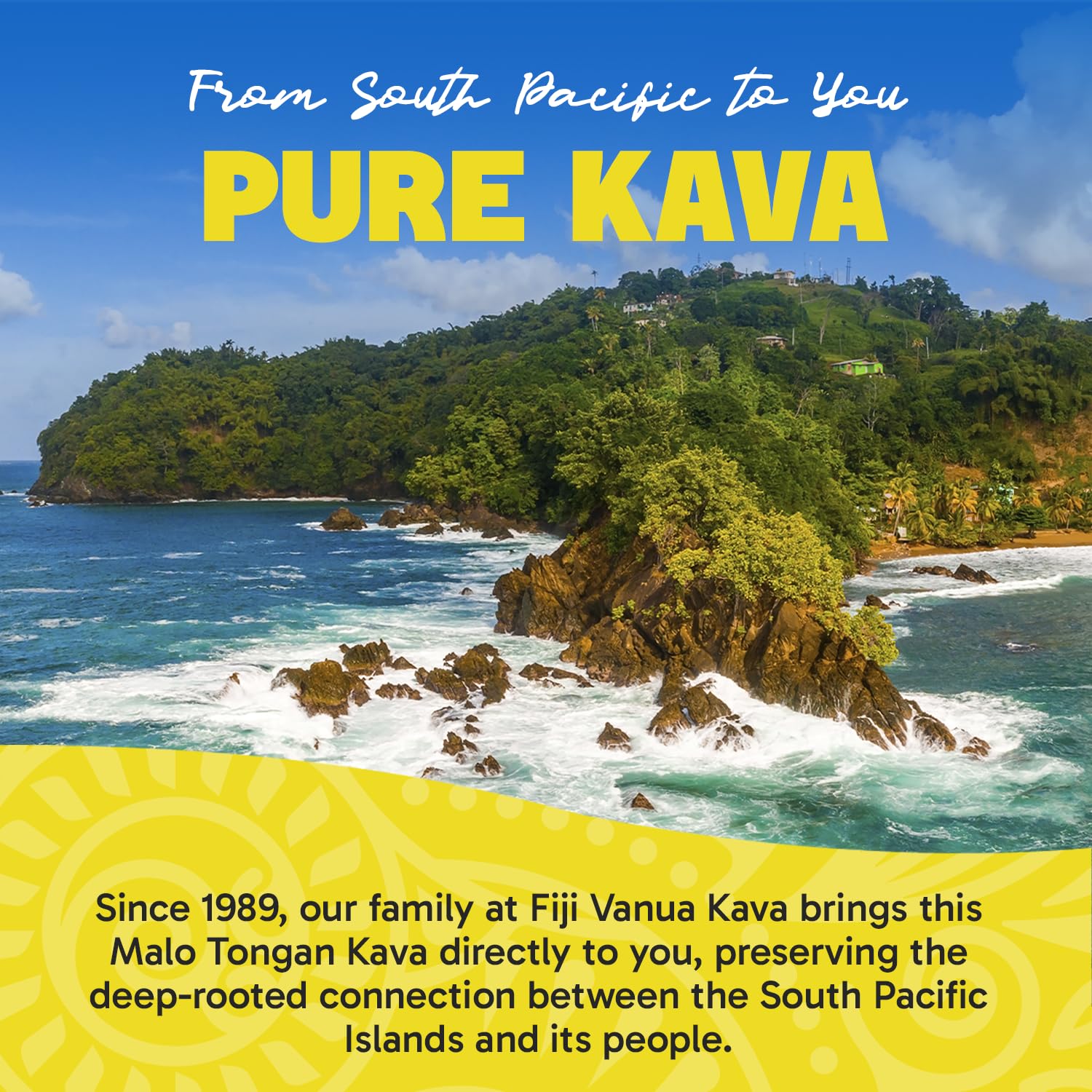 Fiji Vanua Kava product label details