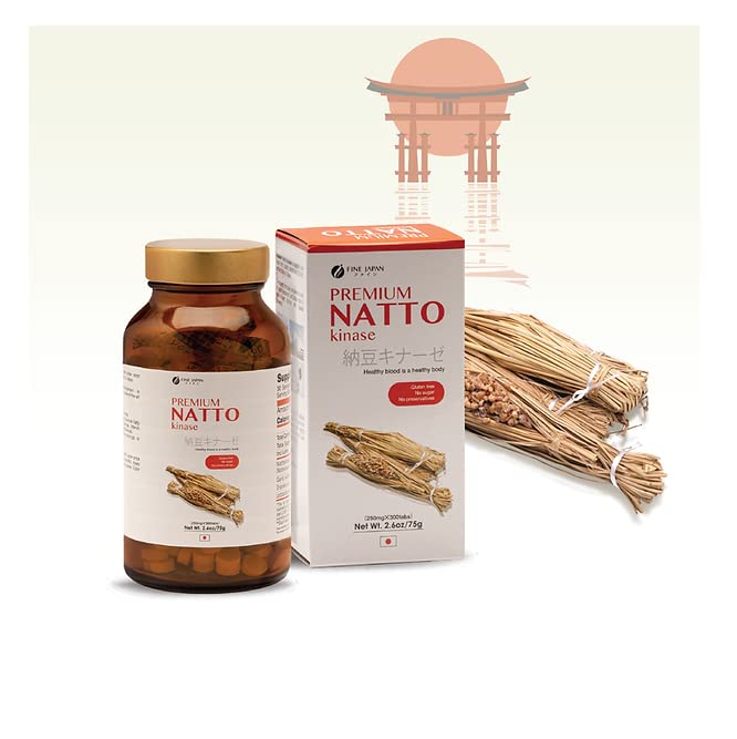 FINE JAPAN Nattokinase Supplement 2000 FU capsule close-up