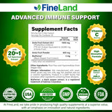 FineLand Amla Extract 20:1 ingredients list on packaging
