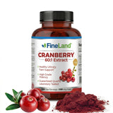 FineLand Cranberry Extract Capsules 100 count bottle front view