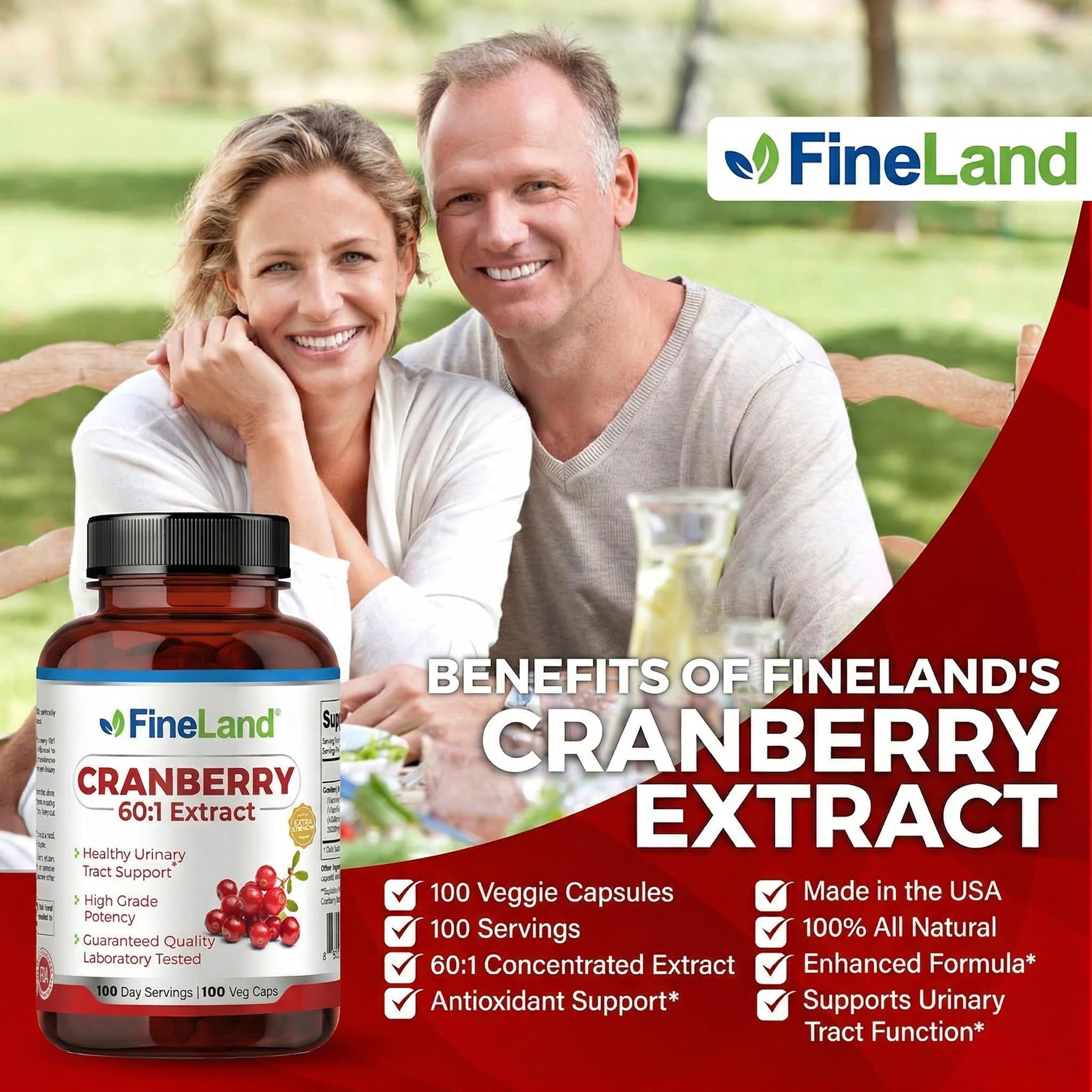 FineLand Cranberry Extract Capsules close-up of capsules