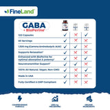 FineLand Daily Calm Vegan Supplement back view with ingredients