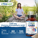 FineLand Daily Calm Vegan Supplement capsule close-up