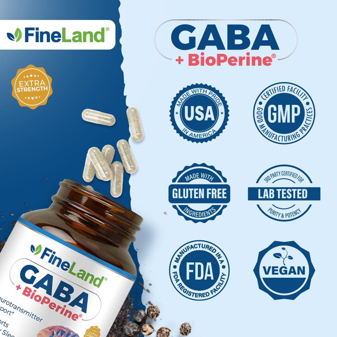 FineLand Daily Calm Vegan Supplement packaging on a table
