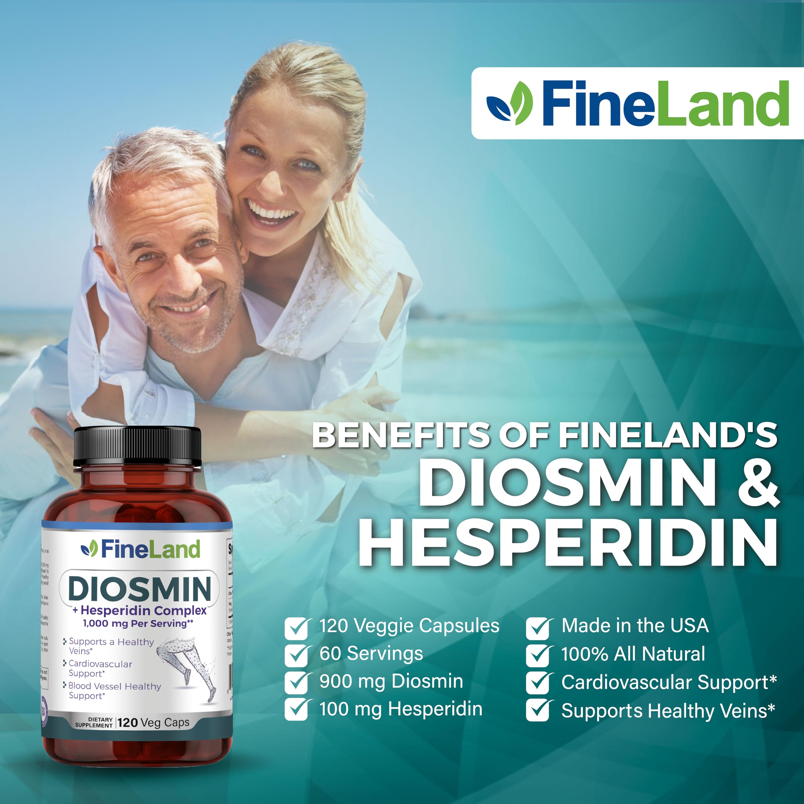 FineLand Diosmin & Hesperidin capsules close-up