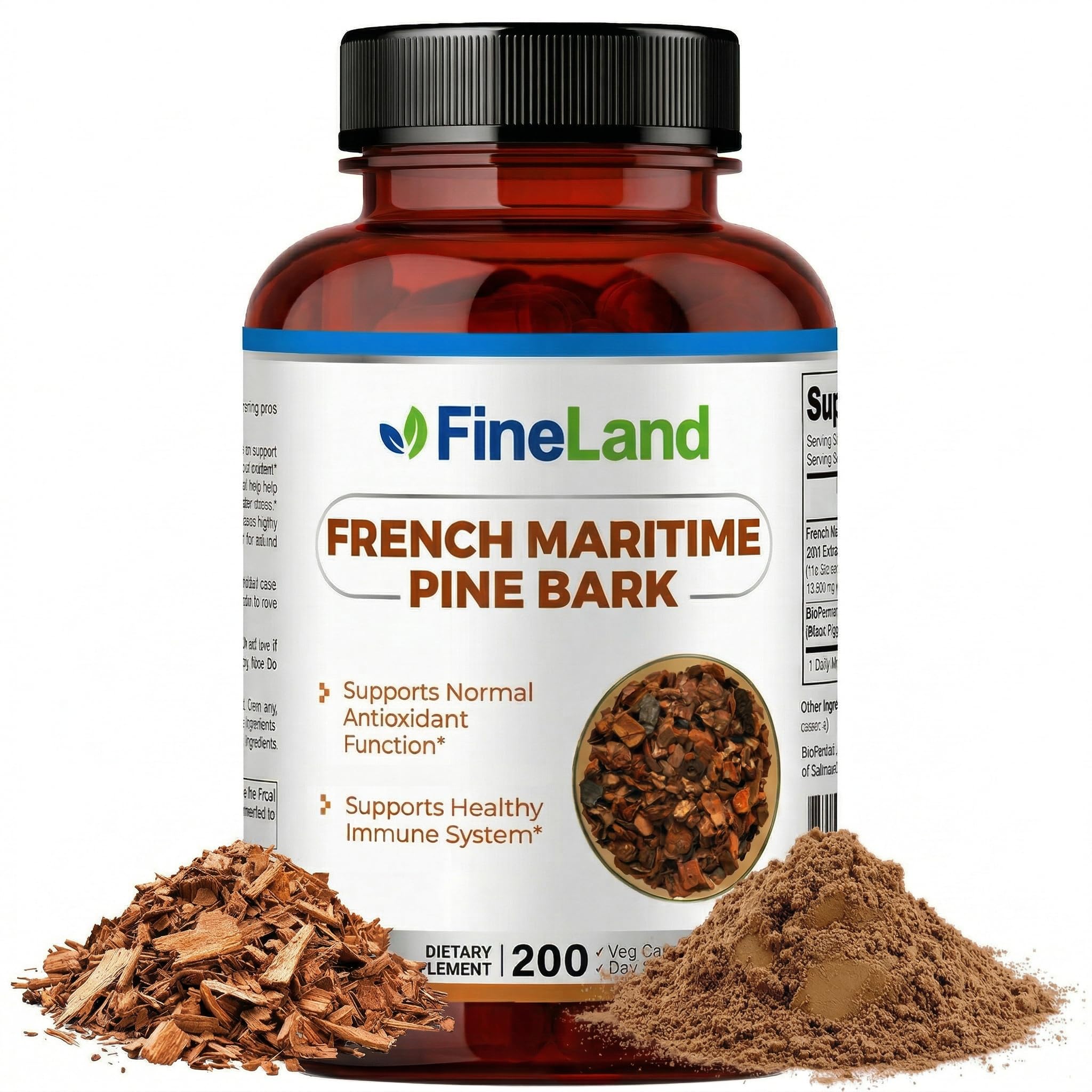 FineLand French Maritime Pine Bark Extract 450mg front view of packaging