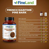 FineLand French Maritime Pine Bark Extract 450mg with dosage information