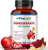 FineLand Pomegranate Extract 120 Vegan Capsules front view