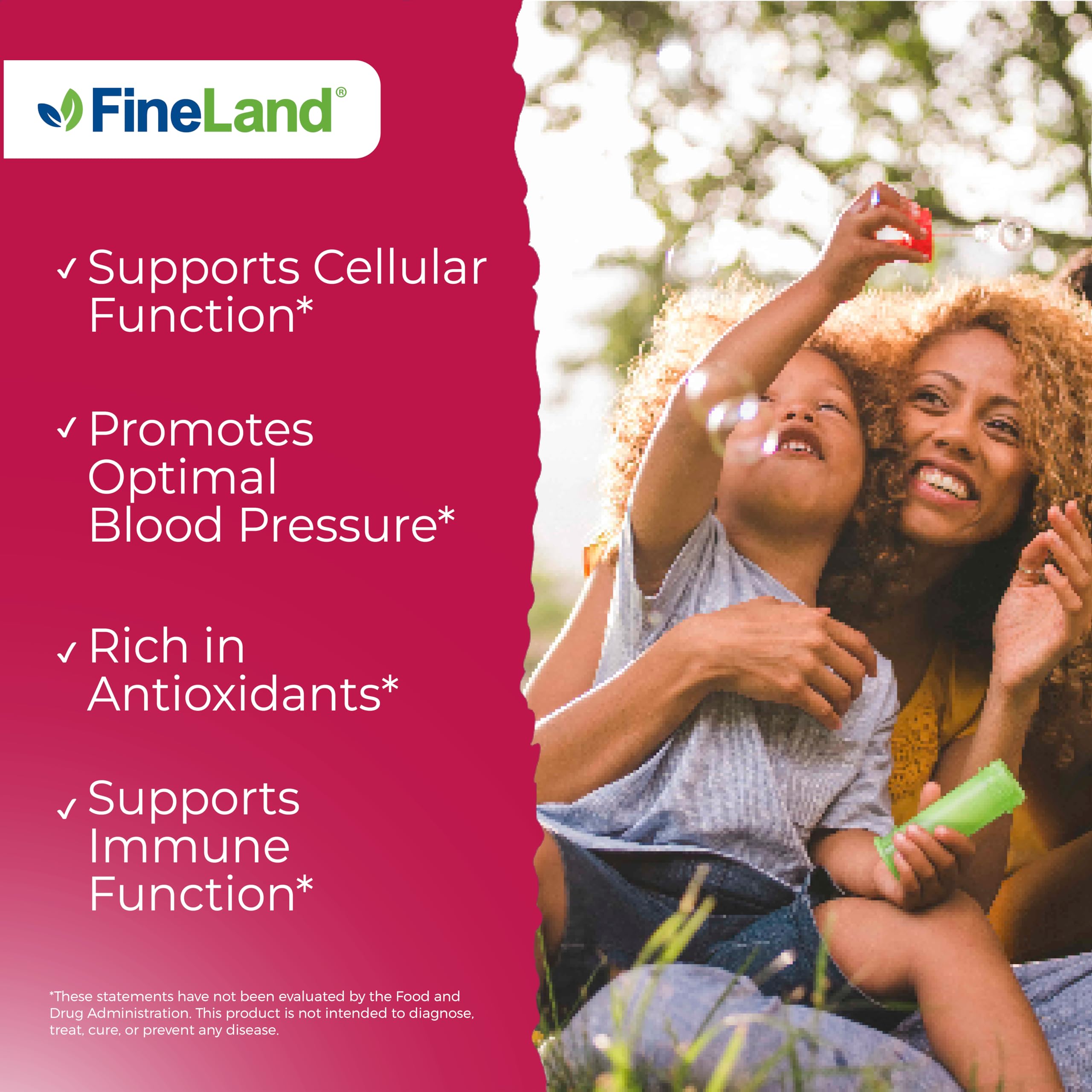 FineLand Pomegranate Extract bottle side view