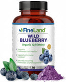 FineLand Wild Blueberry Extract Capsules bottle front view