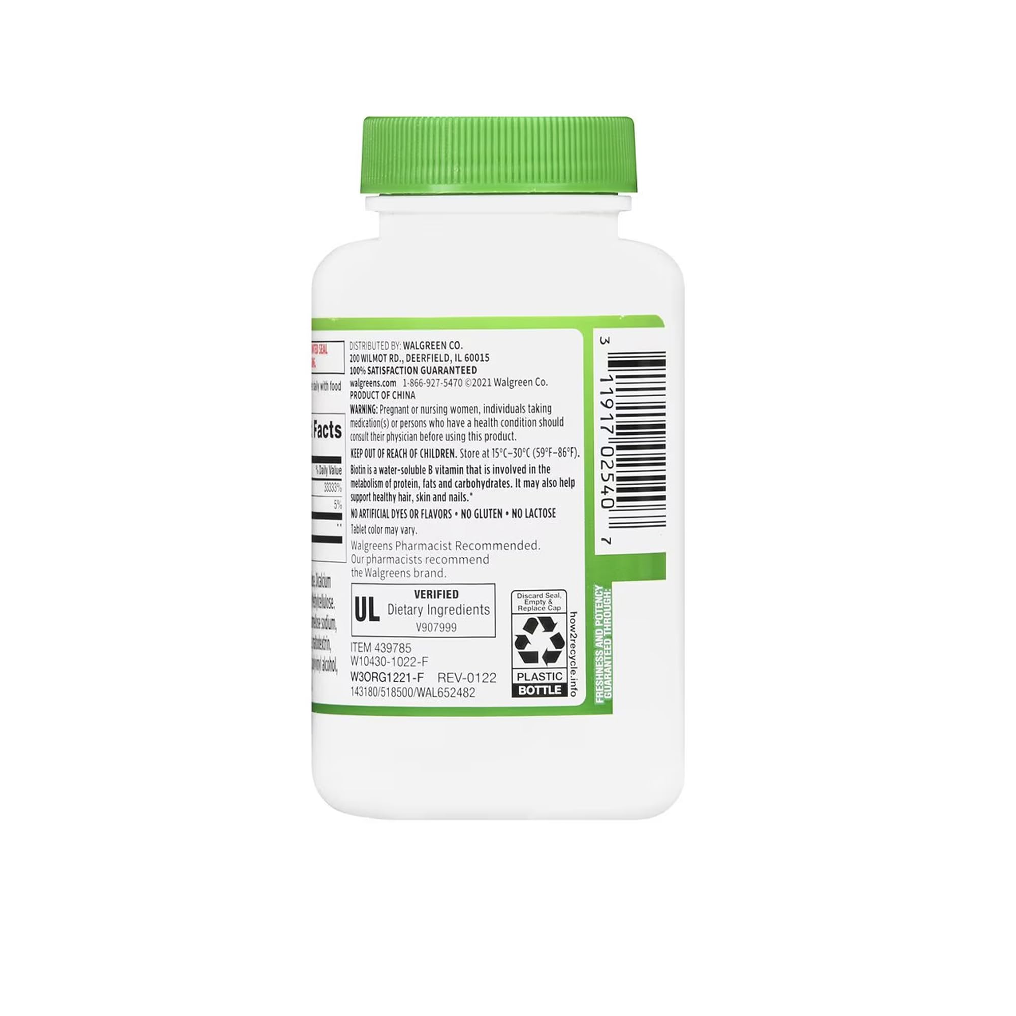 Finest Nutrition Biotin + Keratin 141g packaging