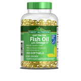Finest Nutrition Fish Oil Softgels 1200mg front view