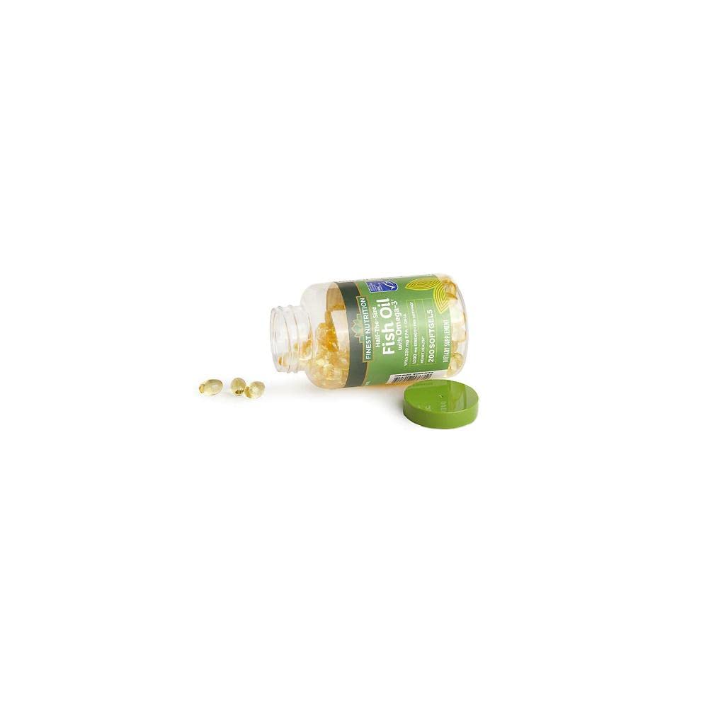 Finest Nutrition Fish Oil Softgels 1200mg with a meal