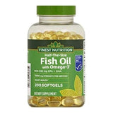 Finest Nutrition Half-The-Size Fish Oil 431g front view