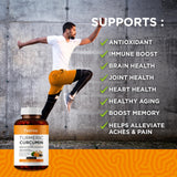 FineVine Organics Turmeric Curcumin 1500mg back view