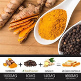 FineVine Organics Turmeric Curcumin supplement with a measuring spoon