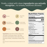 Fiome Dietary Fibre Supplement packaging and ingredients displayed