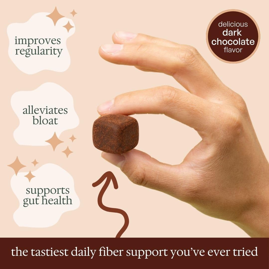 Fiome Dietary Fibre Supplement whole food bites displayed on a plate