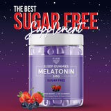 FIOR Sugar Free Sleep Aid Gummies back view with ingredient list