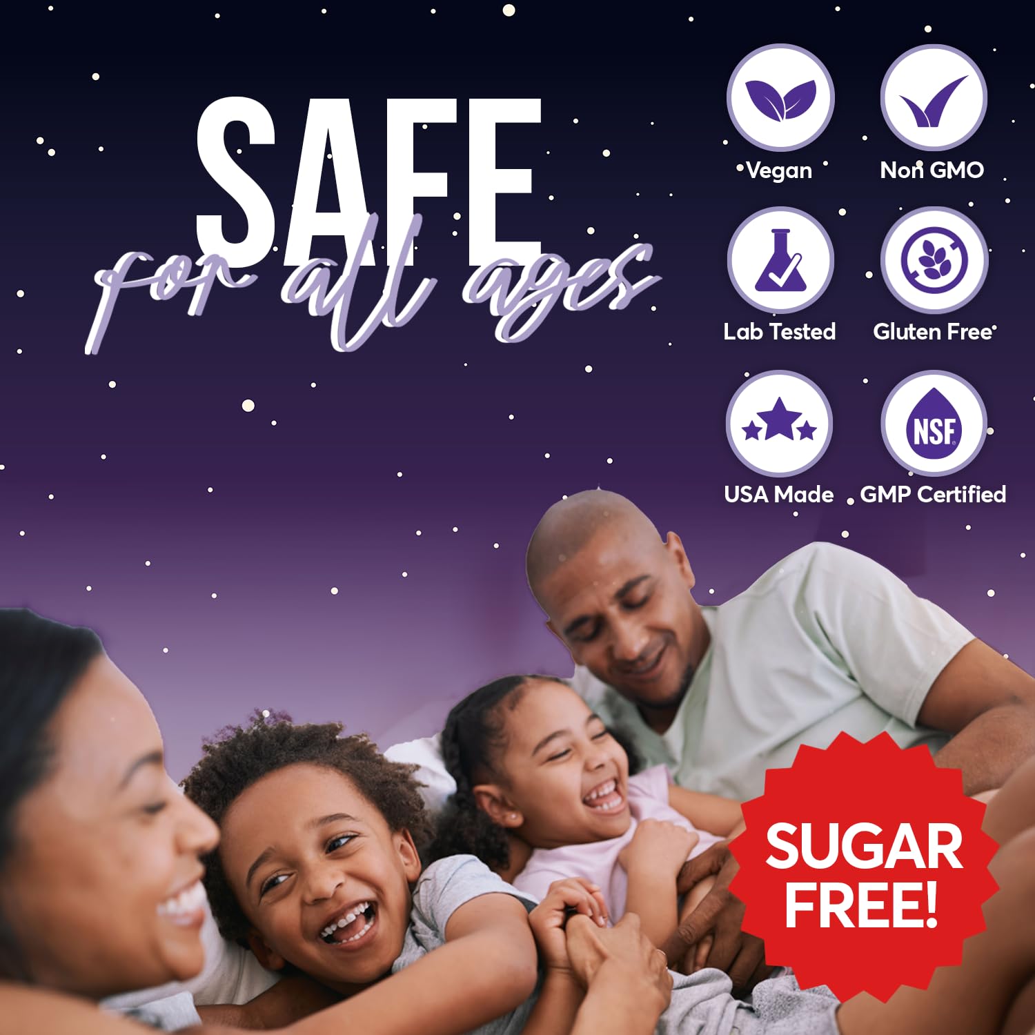 FIOR Sugar Free Sleep Aid Gummies in a bowl to show serving size