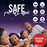 FIOR Sugar Free Sleep Aid Gummies in a bowl to show serving size