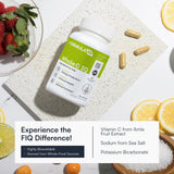 FIQ Whole C IQ Vitamin C Supplement 90 Capsules bottle with label
