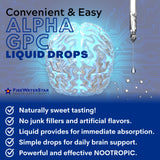 FIREWATERSTAR Alpha GPC packaging with dropper