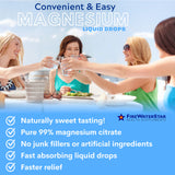 FIREWATERSTAR Liquid Magnesium Citrate 400mg packaging