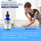 FIREWATERSTAR Liquid Melatonin Drops 2oz side view