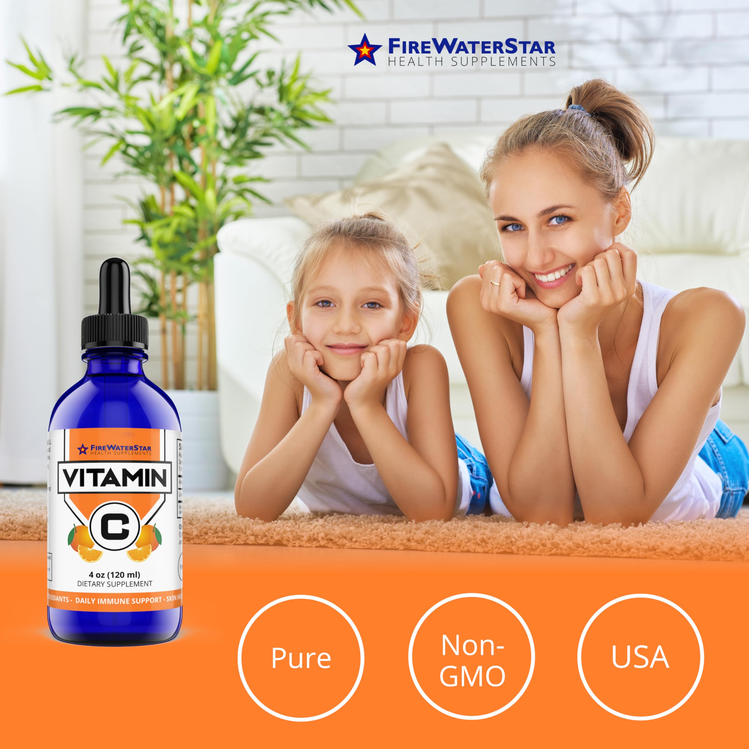 FIREWATERSTAR Liquid Vitamin C Drops lifestyle scene