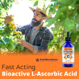FIREWATERSTAR Liquid Vitamin C Drops packaging with ingredients