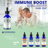 FIREWATERSTAR Liquid Zinc Supplement packaging details